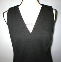 Womens $628 Worth New York 4 Dress Dark Gray Charcoal Sleeveless Sheath Lined  - £491.75 GBP