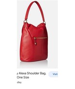 Vera Bradley Alexa Red leather Crossbody Adjustable Strap MSRP $248 - $1,125.90 MXN