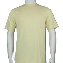 Men Dressy T-Shirt Log-In Uomo Soft Crew Neck Silky Short Sleeves 218 Butter image 2