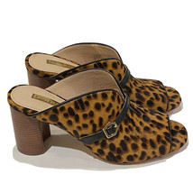 Louise et Cie Shoes Womens 6.5 Kimba Mule Sandals Open Toe Cheetah Print... - £25.90 GBP