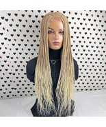 C Cut Cornrow Feedin Box Braids Braided Lace Front Braid wigs Color 613 ... - £132.97 GBP