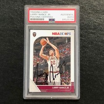 2019-20 NBA Hoops #37 Larry Nance Jr. Signed Card AUTO PSA Slabbed Cavaliers - £39.14 GBP