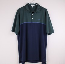 Peter Millar Tillery Summer Comfort Golf Polo Men&#39;s Large Shirt Nordic Pine - £19.60 GBP