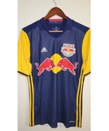 ADIDAS MLS TEAM JERSEY NEW YORK RED BULLS BLUE YOUTH sz XL - $9.89