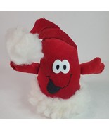 DanDee Merry Beans Santa Hat Plush 6in Christmas  Holiday 1990s Vintage - £7.75 GBP