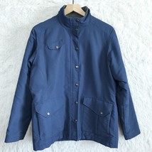 Duluth Trading Nylon Jacket Blue Fleece Lined Full Zip Snap Button Women... - $39.59