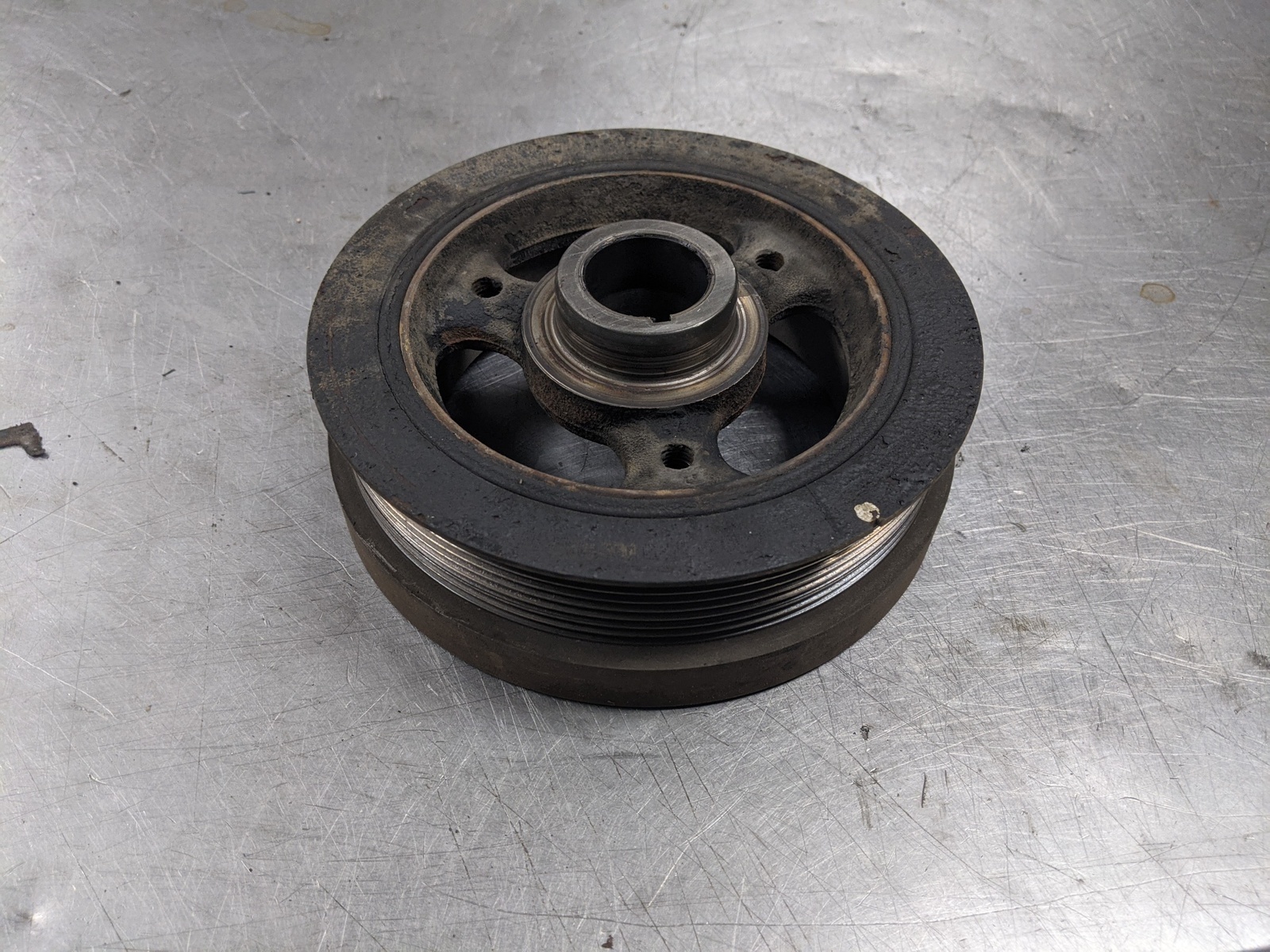 Crankshaft Pulley For 01-10 Ford F-250 Super Duty  6.8 5C3E6312AA 4WD Item image 2