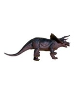 Vintage 1985 Brown Triceratops Dinosaur Figure Imperial Toys - £9.30 GBP
