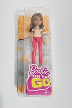 Barbie on the Go Mini Brunette Polka Dots bobble head Doll New - £16.16 GBP