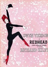 REDHEAD Playbill &amp; Souvenir Program 1959 Gwen Verdun 46th St Theatre New... - £38.93 GBP