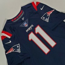 Nike NFL Sz XXL New England Patriots Edelman 11 Stitched Jersey Blue 32NM-NPLH  - £141.57 GBP