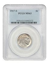 1917-S 5C PCGS MS63 - $1,782.38