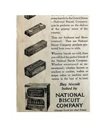 Nabisco Biscuits 1913 Advertisement National Biscuit Company Print Ad DW... - $29.99