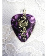FANTASY CURVY DRAGON PEWTER CHARM on PURPLE GUITAR PICK PENDANT ADJ NECK... - €4,28 EUR FANTASY CURVY DRAGON PEWTER CHARM on PURPLE GUITAR PICK PENDANT ADJ NECK... - €4,28 EUR