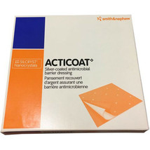 Acticoat Silver Barrier Dressing 10cm x 10cm x 5 - £89.60 GBP