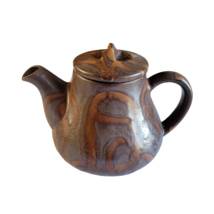 Mid Century Hand Thrown Studio Art Pottery Stoneware Teapot Signed Canad... - $44.54