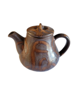 Mid Century Hand Thrown Studio Art Pottery Stoneware Teapot Signed Canad... - $60.91 CAD