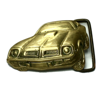 Vintage 1978 Solid Brass Belt Buckle by Baron BBB Muscle Car Auto Collec... - £26.48 GBP