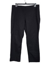 J Jill Women Pants 16 Petite Gray Linen Stretch Pull On Comfort Casual P... - $28.99