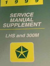 1999 Chrysler Lhs Dodge 300M Shop Service Repair Manual Supplement Factory Oem - £15.72 GBP