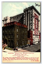 Hotel Martha Washington New York City NY 1909 DB Postcard R4 - £2.74 GBP