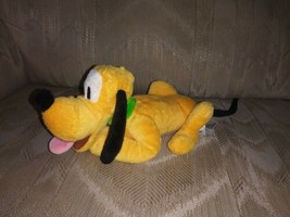 Disney Store Pluto 8&quot; Plush Dog Stuffed Animal Writing On Back Of Tush Tag - £9.49 GBP