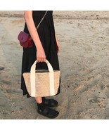 NEW Capacity Straw Bags Women Handmade Woven Basket Bolsa Tote Summer Bohemian B - $37.49