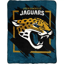 Jacksonville Jaguars Plush 46&quot; by 60&quot; Micro Raschel Throw Blanket - NFL - $27.15