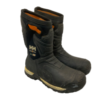 Helly Hansen Men&#39;s HHS222010 Pull-On Safety Toe Work Boots Black Size 9M - $94.99