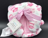 Le Bebe Favorite Owl Baby Blanket Set Pillow Pink - £31.45 GBP