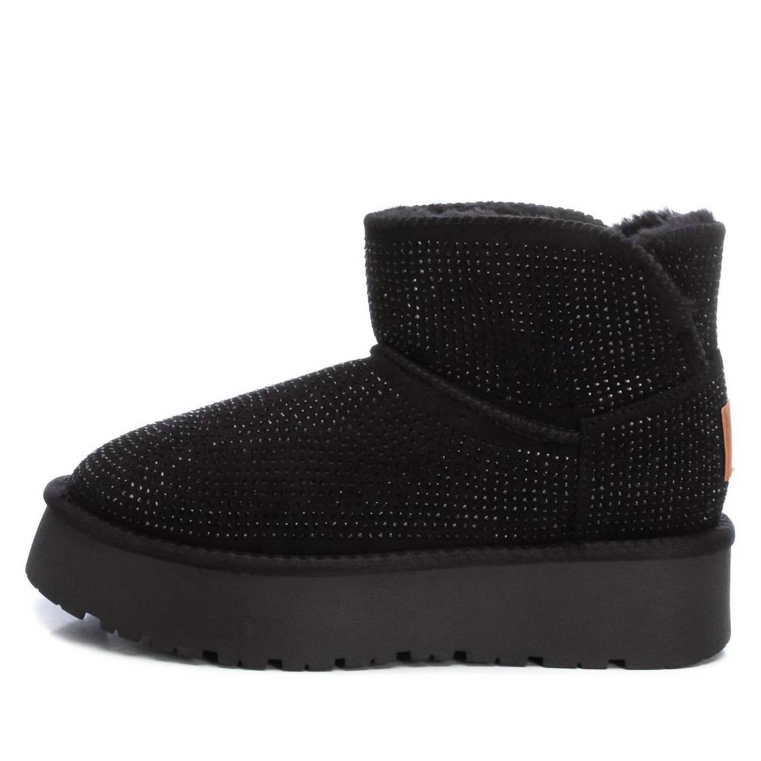 Xti Women&#39;s Winter Suede Booties Black - $89.00