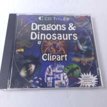 DRAGONS &amp; DINOSAURS CLIPART vtg CLIP ART GRAPHICS PC CD  Win/mac - £10.27 GBP