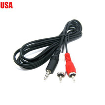 1.5M 3.5Mm Jack To 2 Rca Cable/Lead Y Audio Adapter - £11.98 GBP
