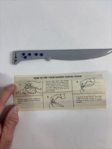 Vintage Three And One Letter Opener and Scale Danish Postal Scale made i... - $9.47
