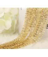 Gold Cable Chain Necklaces Finished 18&quot; Wholesale Jewelry Making Supplie... - $40.74 CAD