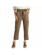 New Lauren Ralph Lauren Green Cotton Belted Pants Size 18 - £56.80 GBP
