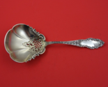 Hamilton and Diesinger Sterling Silver Ice Spoon Gold Washed Pierced 8 1/2&quot; - £240.55 GBP