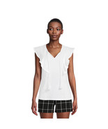 Time and Tru Women&#39;s Angel Sleeve Top Shirt White Size XXXL (22) NWT - £11.08 GBP