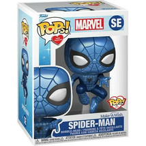 NEW SEALED 2022 Funko Pop Figure Marvel Make-A-Wish Spider-Man Metallic - £23.73 GBP