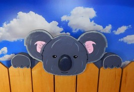 Koala Fence Peeker Peeper Garden Art Party Zoo Preschool Playground - £98.75 GBP