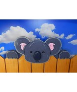 Koala Fence Peeker Peeper Garden Art Party Zoo Preschool Playground - £99.79 GBP