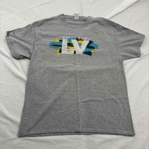 Port &amp; Company T-Shirt Gray Short Sleeve Crew Neck Super Bowl LV 55 Large  - £12.44 GBP