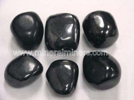 Real Shungite Polished Specimens, Natural Shungite, Russian Minerals, Bl... - $2.95+