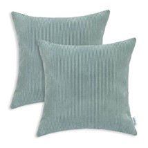 Pack Of 2 Cozy Throw Pillow Covers Cases For Couch Bed Sofa Ultra Soft Corduroy  - £28.76 GBP