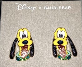 PLUTO  Disney Baublebar  Pierced Large Dangle Earrings New - $21.80