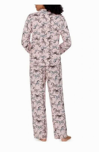 New DKNY Women&#39;s Soft Knit Zebra Print Long Sleeve Pajama Set Pink Large - £30.96 GBP