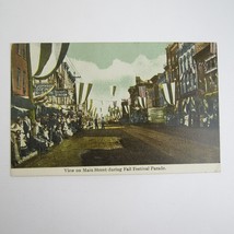 Antique Richmond Indiana Postcard Main Street Fall Festival Parade 1909 UNPOSTED - £7.91 GBP