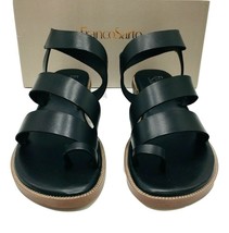 Franco Sarto Women&#39;s Laritza Black Leather Sandal ( Sizes 6 - 8.5 ) $149 - $39.99