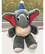 Disney Dumbo Plush Stuffed Animal 10&quot; Gray Elephant w/ Hat – Vintage VGC - $12.82