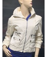 St John Lamb Leather Jacket Sz 4 Off white - $265.32